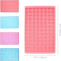 Vista 3 de Hemoton 2 bandejas para cubitos de hielo para congelador, bandeja de plástico para cubitos de hielo de 96 cavidades, bandeja de cubitos de hielo