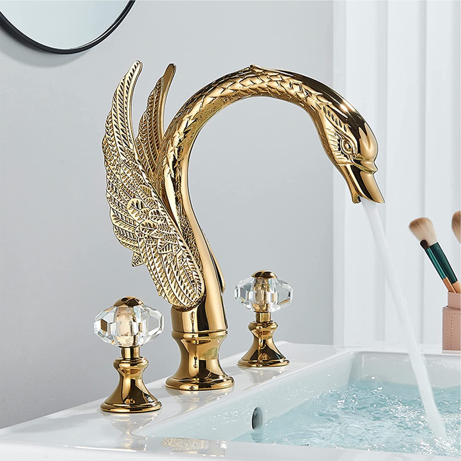 Amazon.co.jp: Ksunun 広く普及した浴室の蛇口、浴室のシンク用華やか