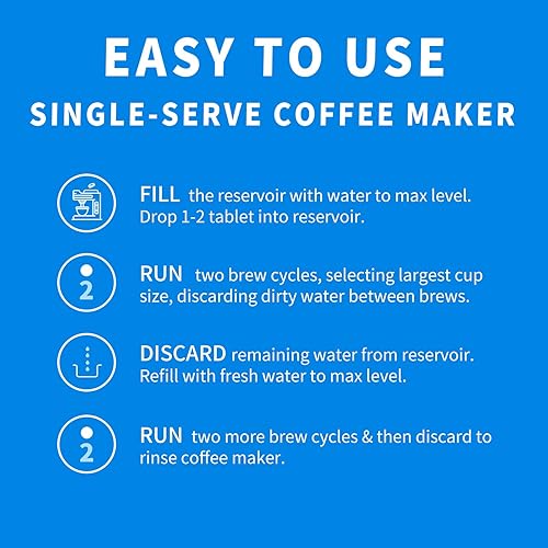 Miniatura 7 de NATRUTH Tabletas descalcificadoras limpiadoras para cafetera, 20 unidades, compatibles con Nespresso, Keurig, Ninja, Delonghi, Miele, cafetera,