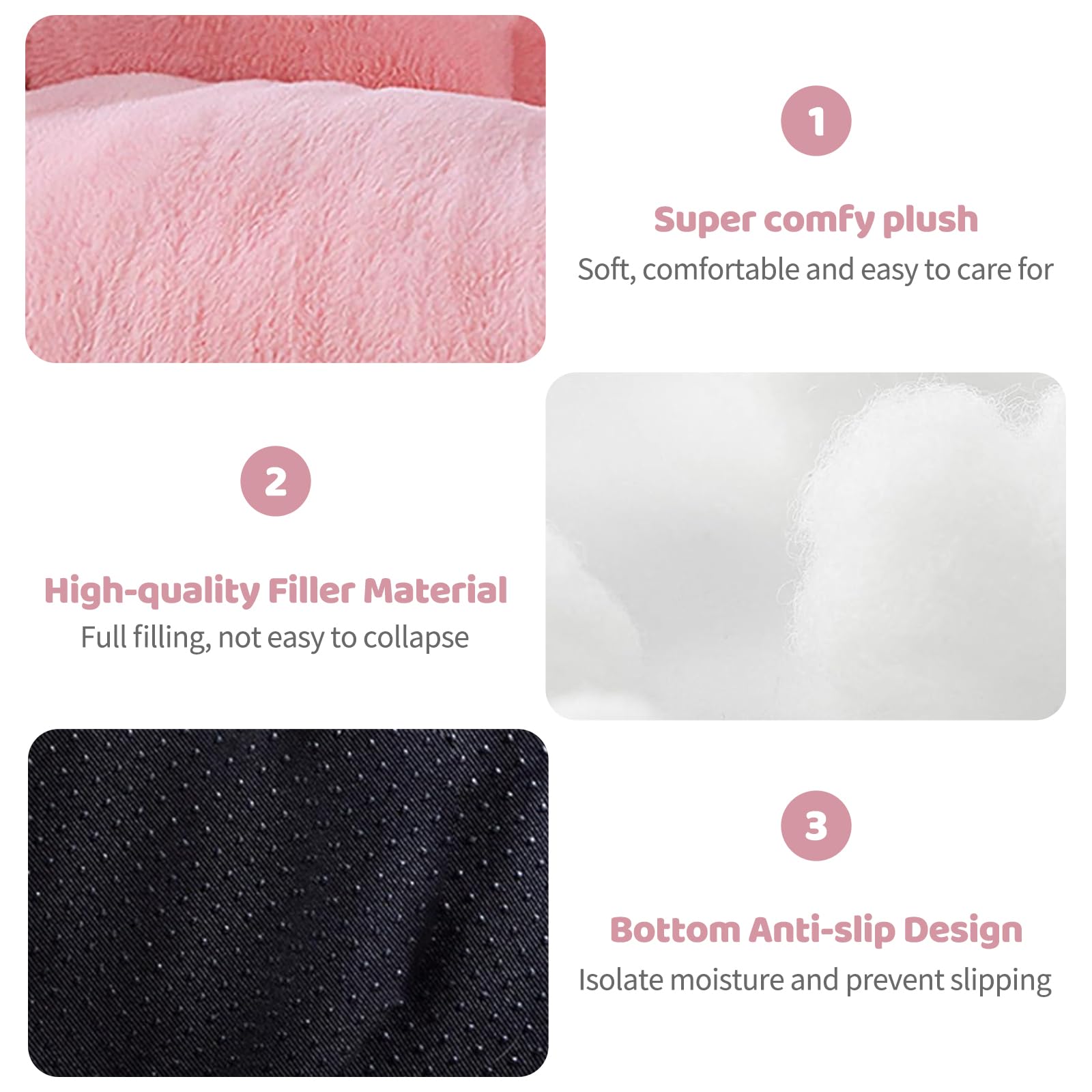 سرير اريكة للحيوانات الاليفة، سرير قطط قابل للغسل للقطط والكلاب المتوسطة والصغيرة، قاعدة غير قابلة للانزلاق، سرير متين للكلاب، كنبة قطط منفوشة