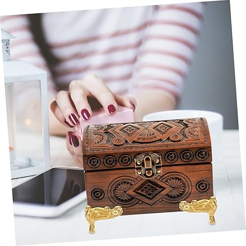 Miniatura 8 de OSALADI Patas decorativas de madera para cajas de 25 piezas, joyero, guardias de esquina para muebles, pies de envoltura de joyas, accesorios para