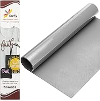 Vista 77 de Firefly Craft - Lámina de vinilo elástico para transferencia de calor, HTV metálico, para planchar para usar con Cricut y Silhouette, para prensa
