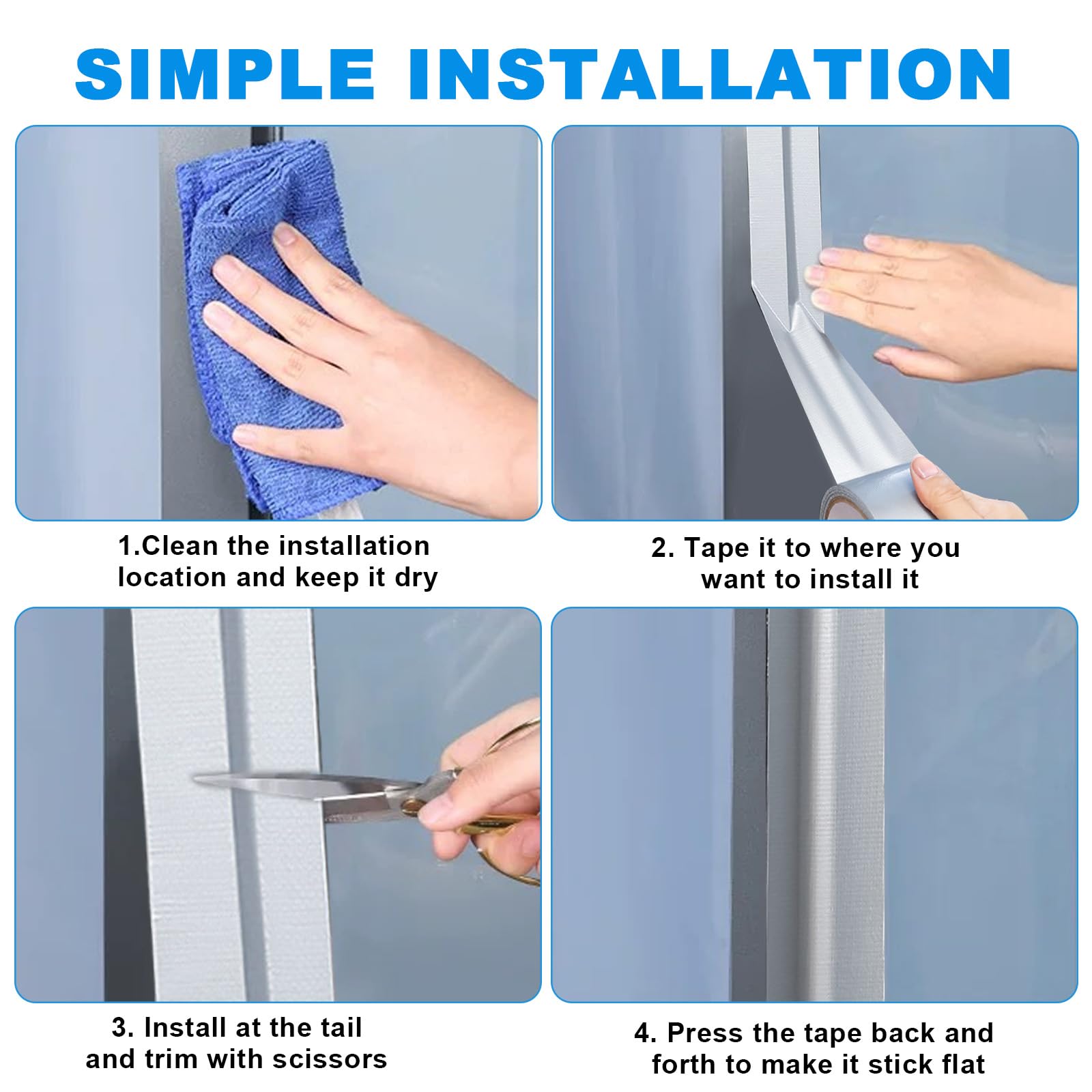 3 rollos de cinta adhesiva de barrera de vapor, 5 mm x 20 m, lámina de barrera de vapor para techo, autoadhesiva, de aluminio, resistente al desgarro para una adhesión duradera al aire y al viento