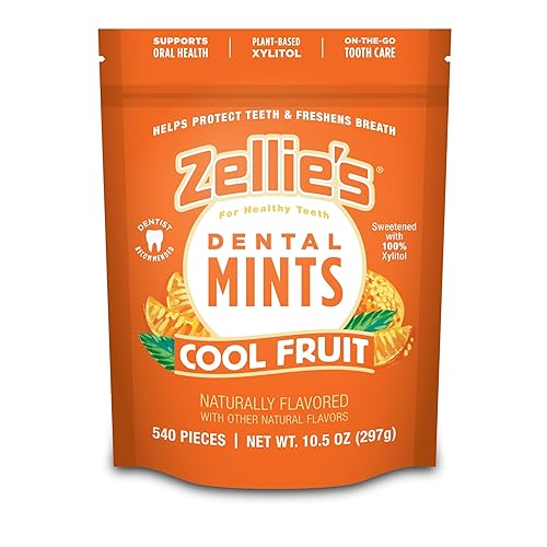 Miniatura 20 de Zellie's - Mentas frescas 100% xilitol para el aliento Sin aspartamo, sin gluten, veganas y kosher (250 unidades - Paquete de 1)