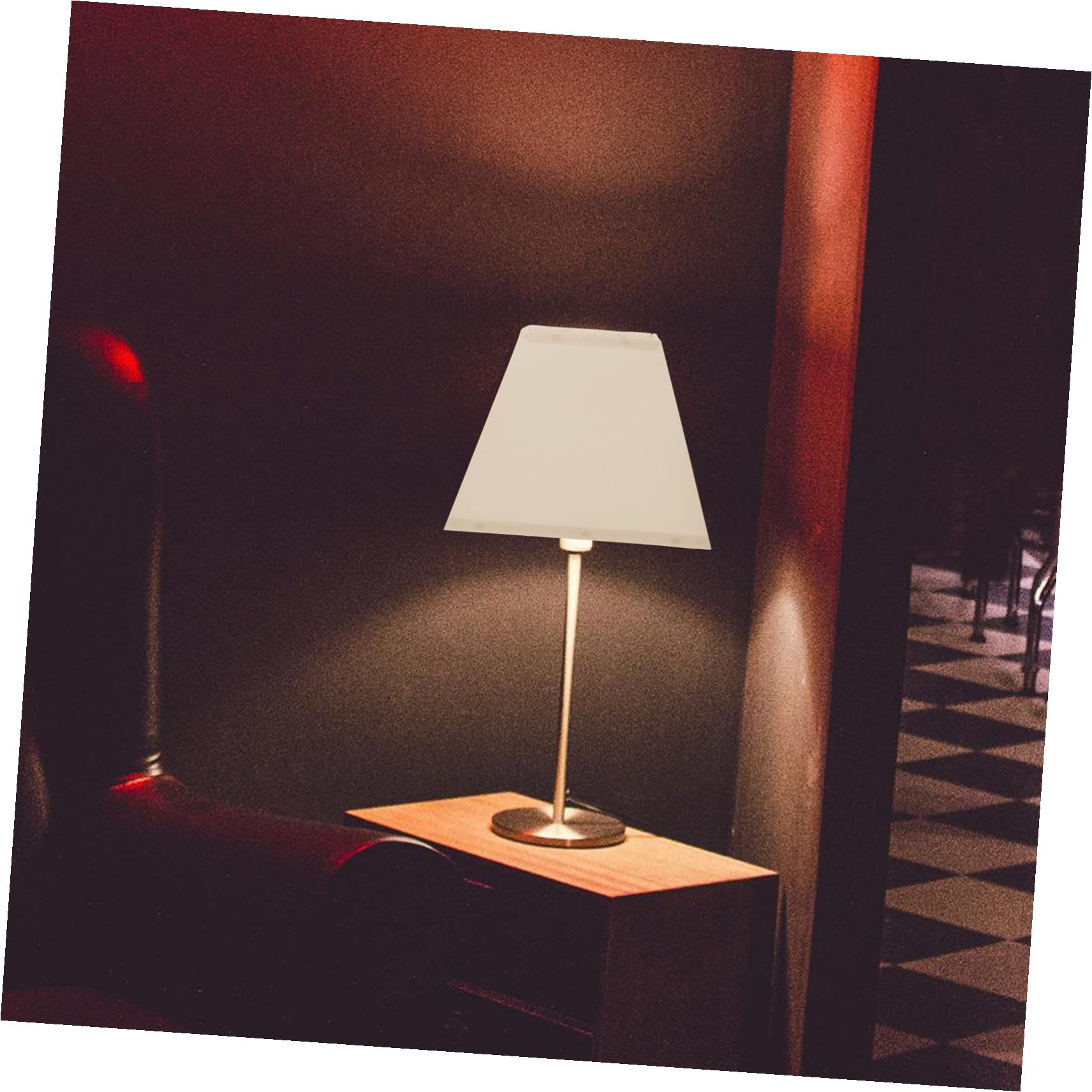 Paralume Quadrato 25 CM per Lampada da Tavolo e Lampada da Terra Struttura in Ferro, Facile da Rimuovere, Design Raffinato per Decorazione d'Interni