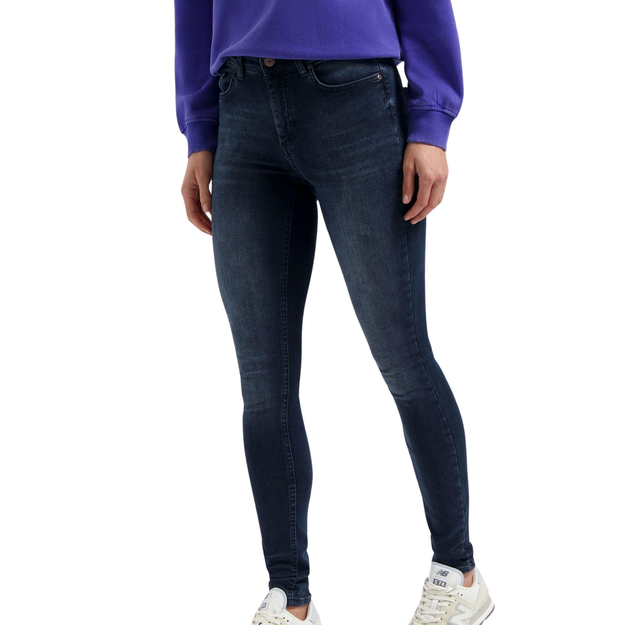 ONLY Womens Onlblush Mid Skinny DNM Rea409 Noos Jeans, Blue Black Denim, M / 34L UK