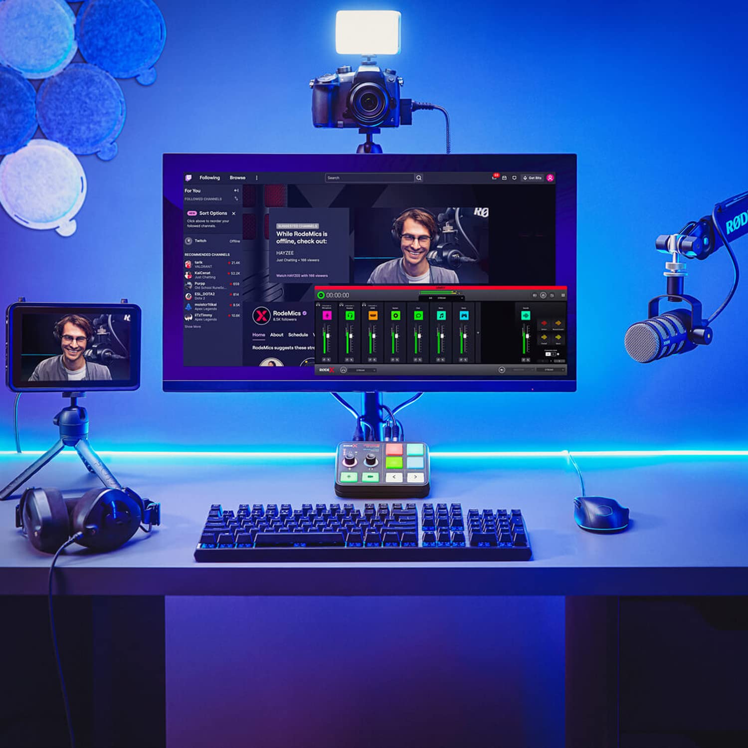 Rode X Streamer X - Scheda di registrazione video e interfaccia audio per streaming, gaming e creazione di contenuti + cavo keepdrum XLR