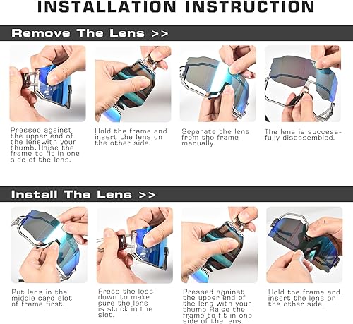 Miniatura 7 de BOLLFO Gafas de sol polarizadas deportivas para hombres y mujeres, protección UV400, cristales de ciclismo para béisbol, pesca, senderismo, golf