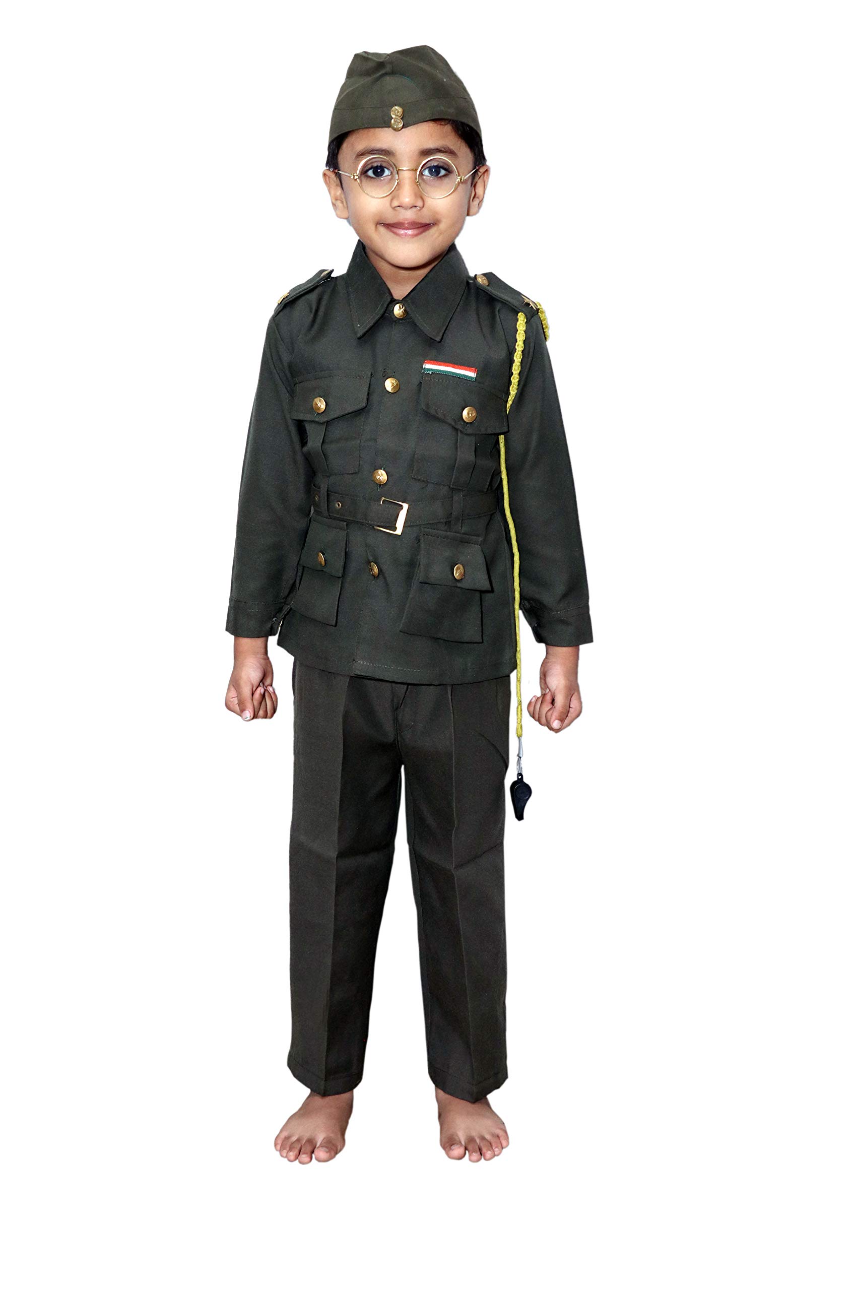 Buy Raj Costume Subhash Chandra Bose National Hero/Freedom Fighter Costume for Independence Day