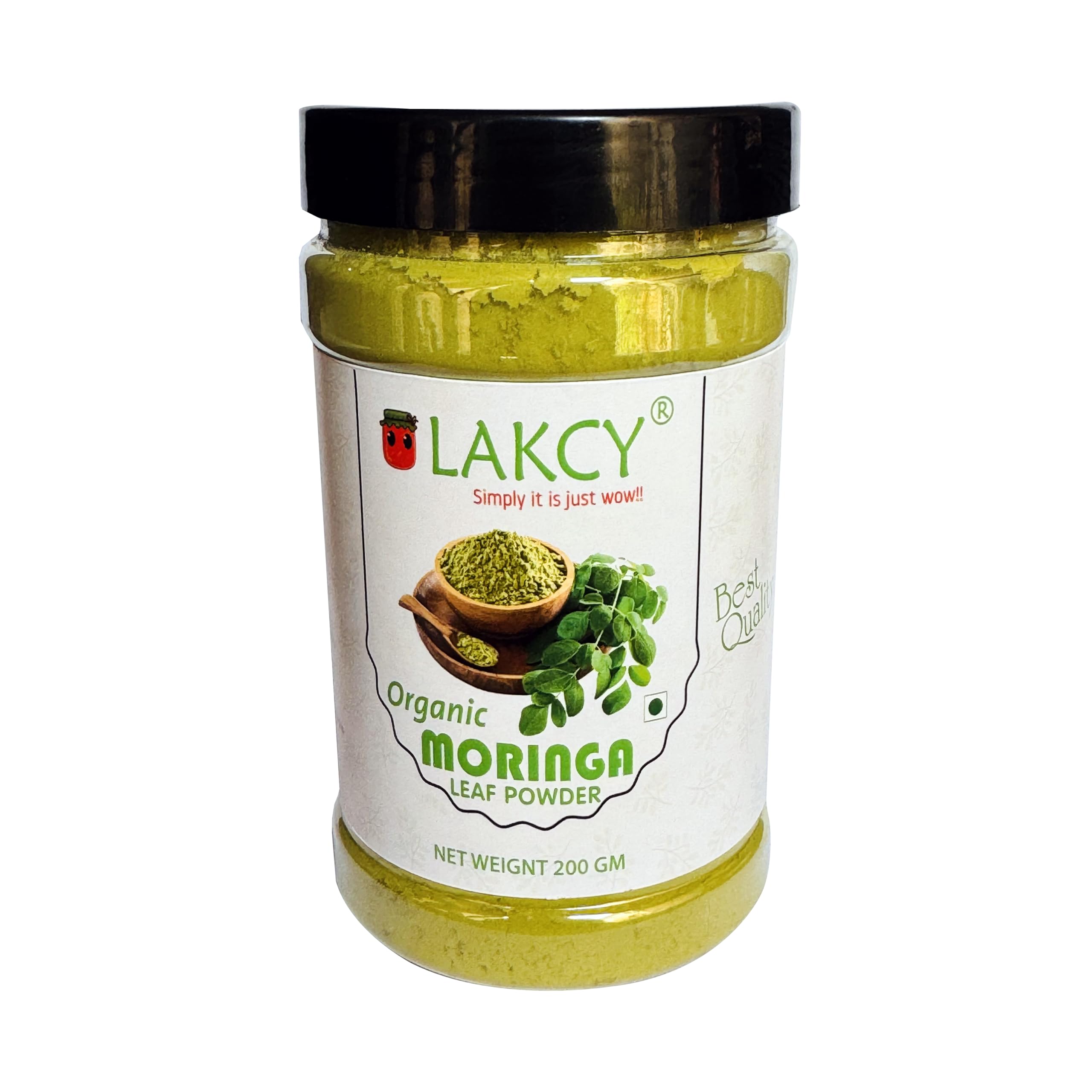 LAKCY Natural Organic Moringa Leaf Powder | Drumstick Leaf Powder | Ayurvedic Support For Holistic Wellness | Herbal Supplement | Rich In Antioxidants | Good For Digestion, Energy, Immunity, Weight Loose - 200g (B0D4TWRL1X) Amazon Price History, Amazon Price Tracker