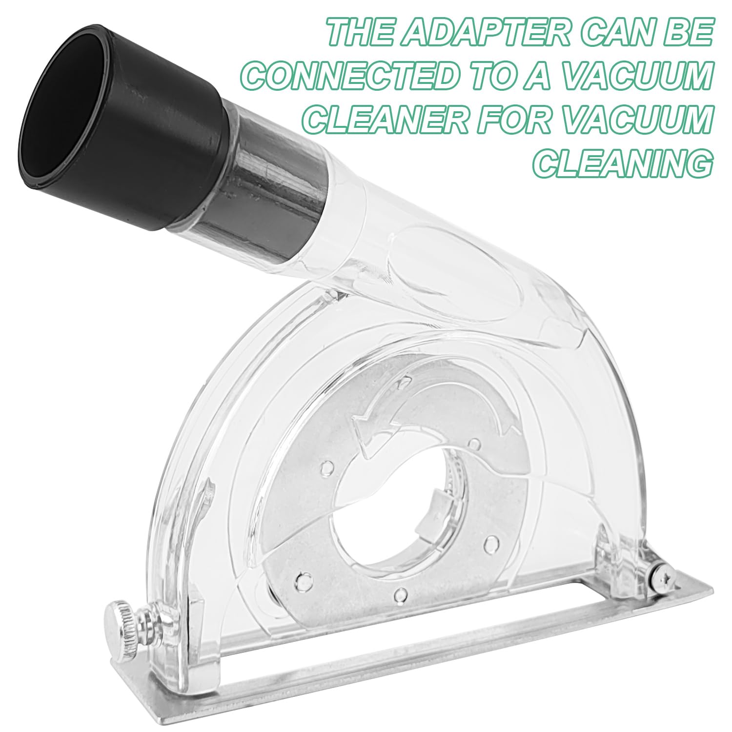 Cappa Aspirante per Smerigliatrice 125mm/100mm/150mm con Chiave Esagonale e Rondelle, Cappa per Smerigliatrice Angolare con Fessure di Guida per Dischi da Taglio da 90mm, 115mm e 125mm (1)