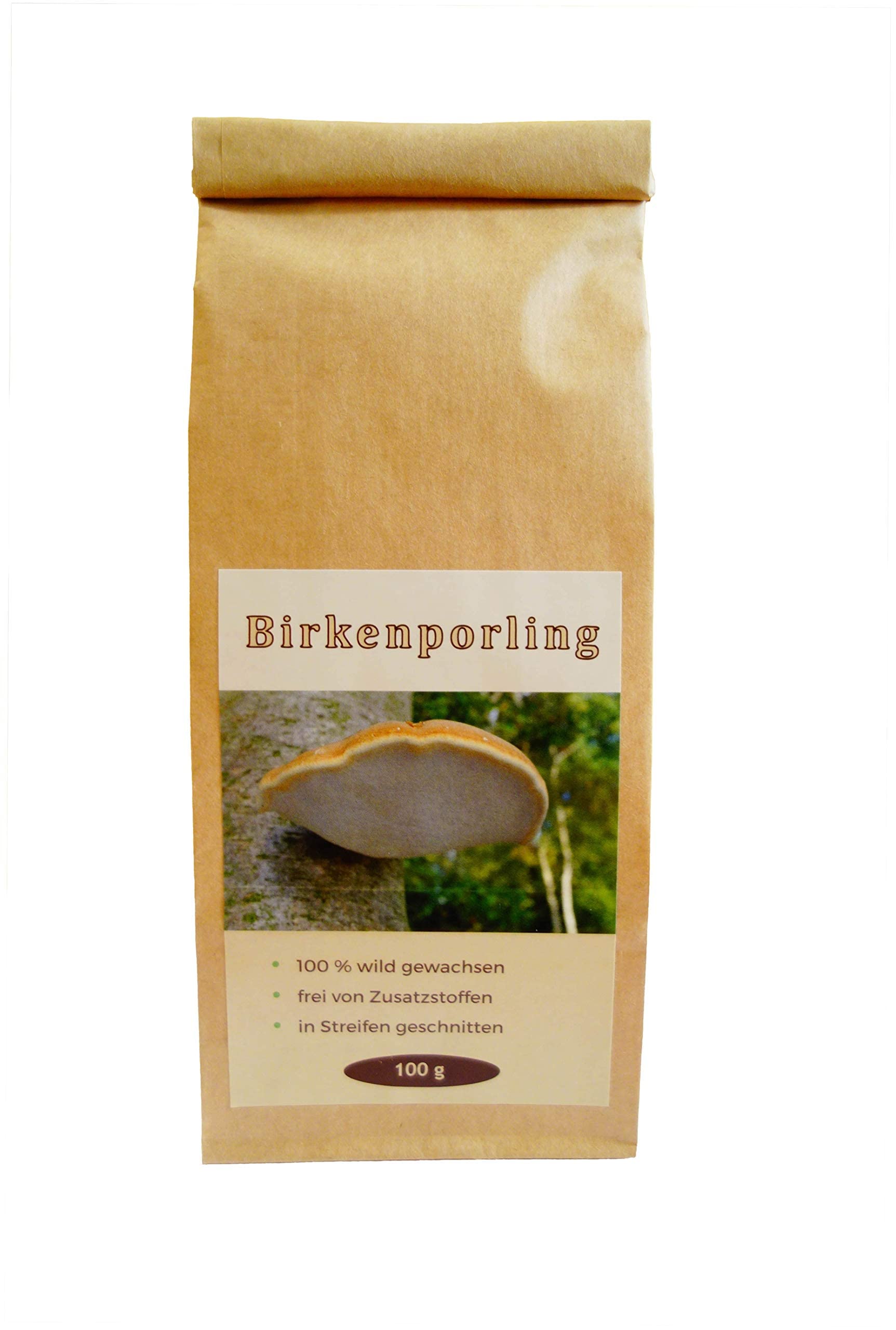 Birkenporling-Tee | 200 g-Großpackung | wild gewachsen | geschnitten für die Teezubereitung | voll ausgereifte Fruchtkörper | Vitalpilz | vegan | Tee | Naturprodukt