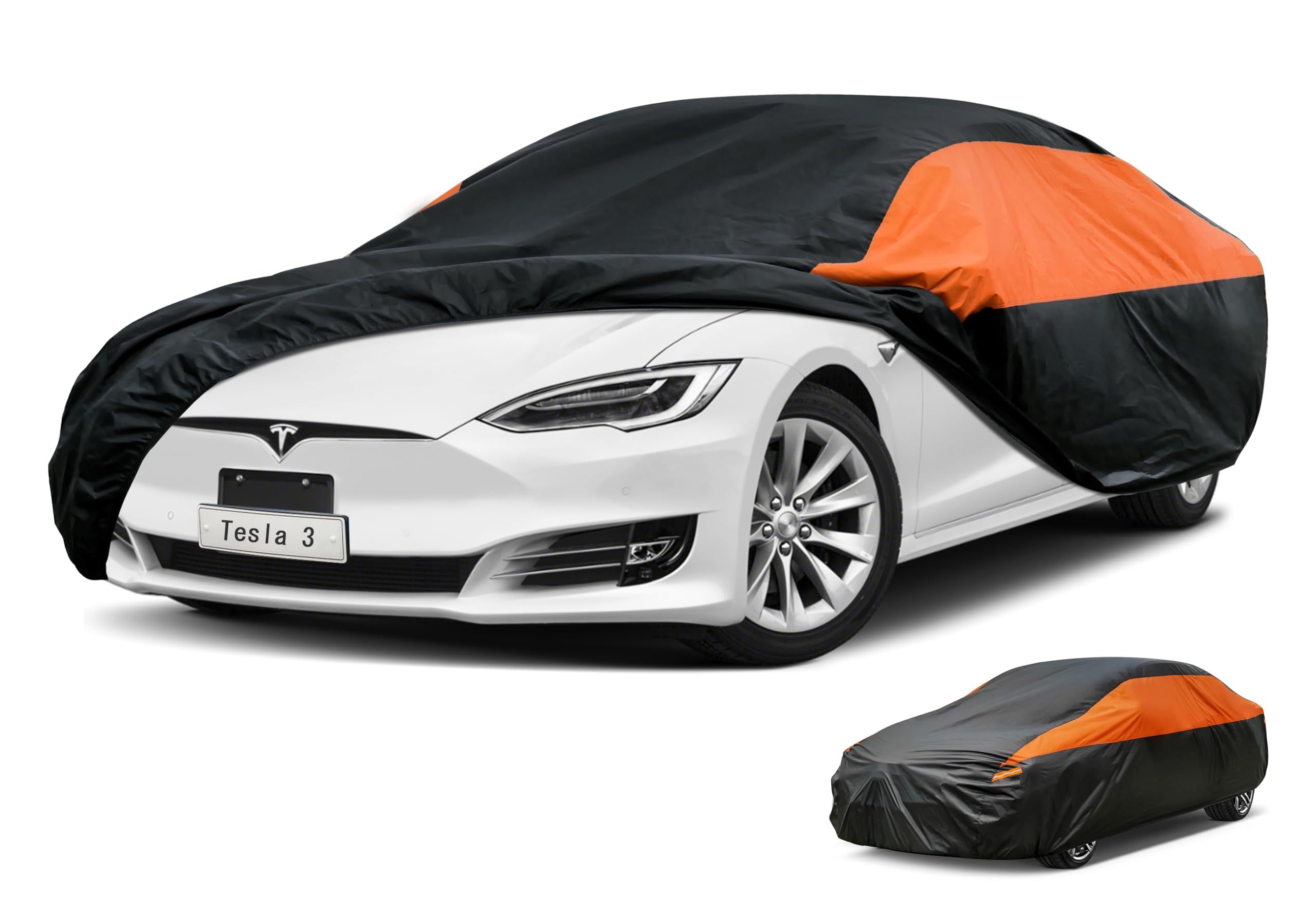 GUNHYI Waterproof Lightweight Sedan Full Car Cover Custom Fit Tesla 3