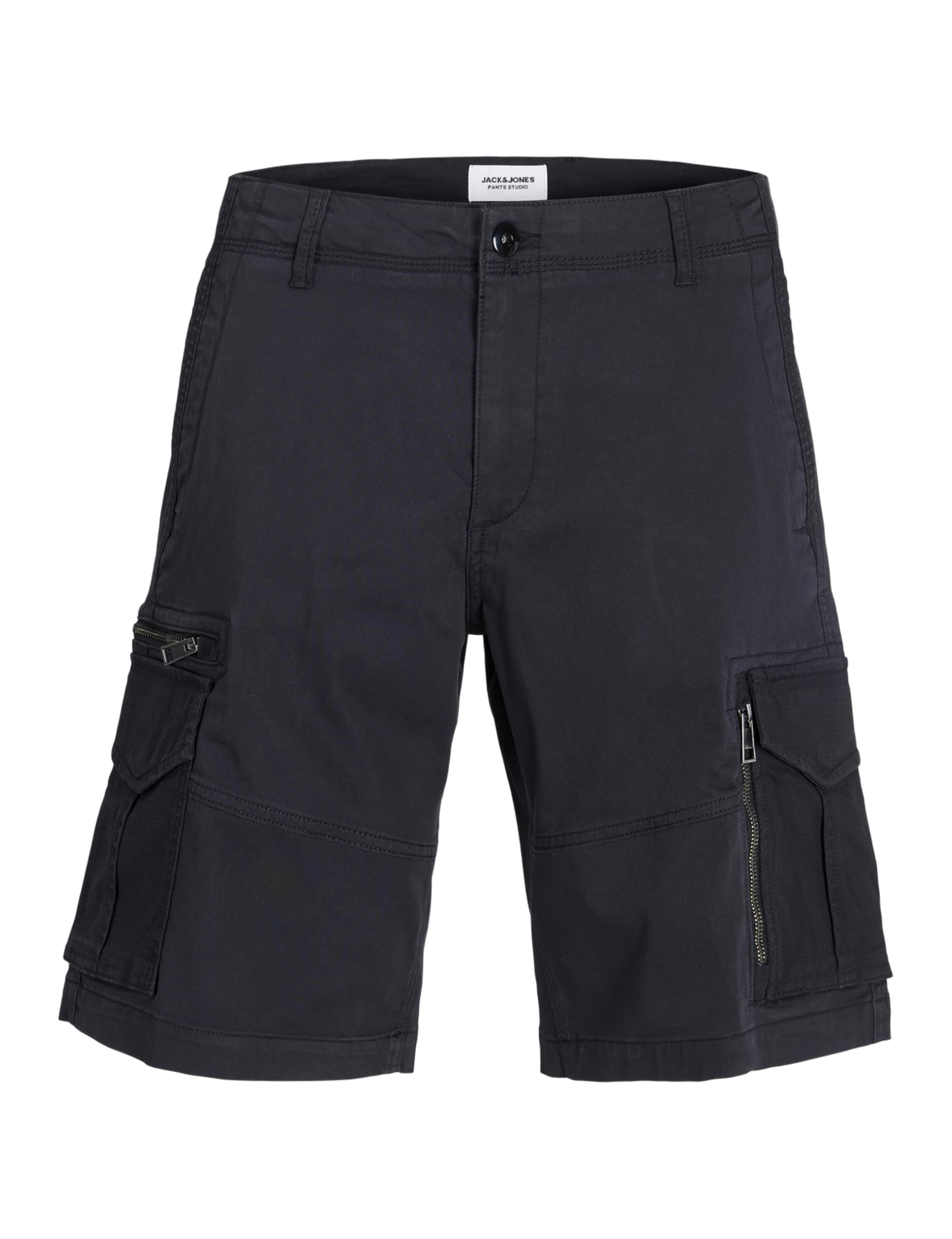 JACK & JONES Jpstcole Cruise Cargo Shorts Mid Ln, Black, M