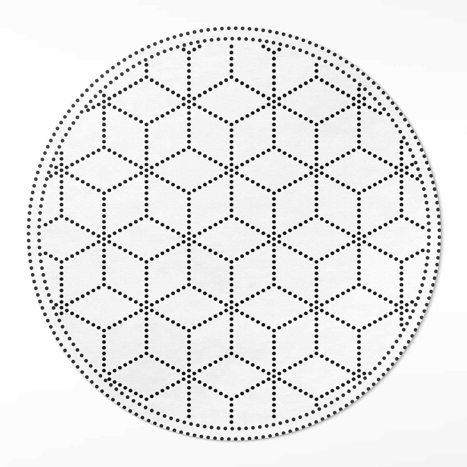 Tapis rond PVC 140cm décoration maison moderne tapis de sol intérieur résistant salon chambre