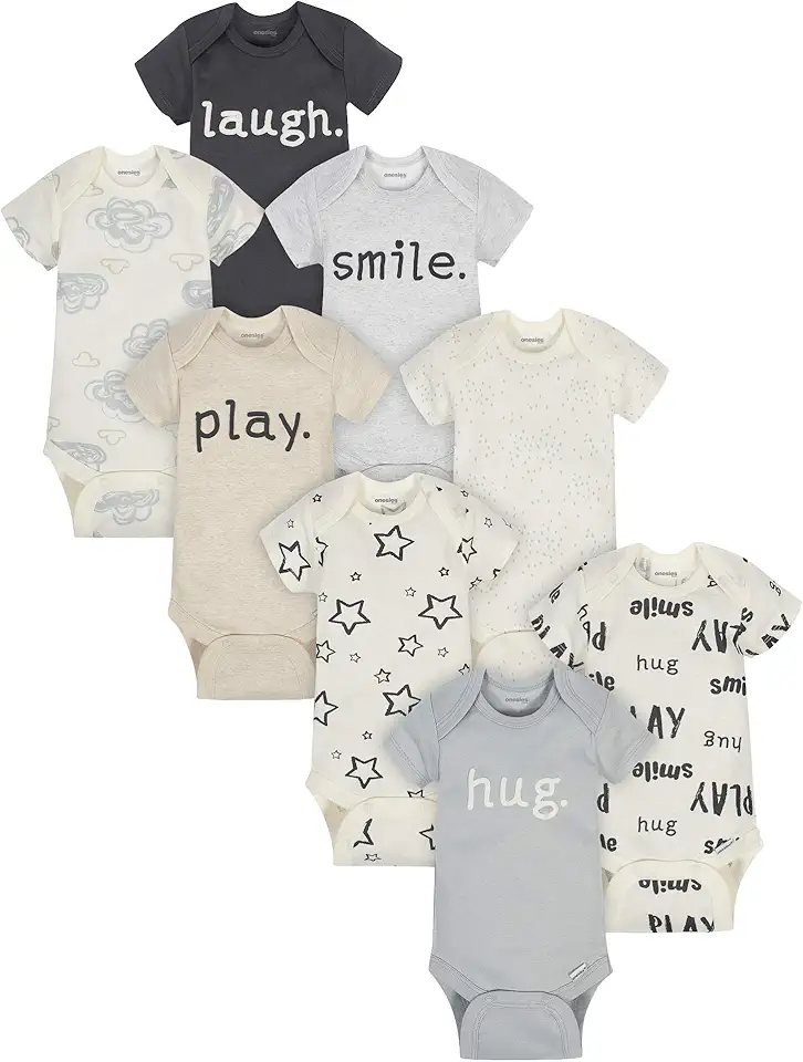 Onesies Brand unisex-baby 8-pack Short Sleeve Mix &amp; Match Bodysuits