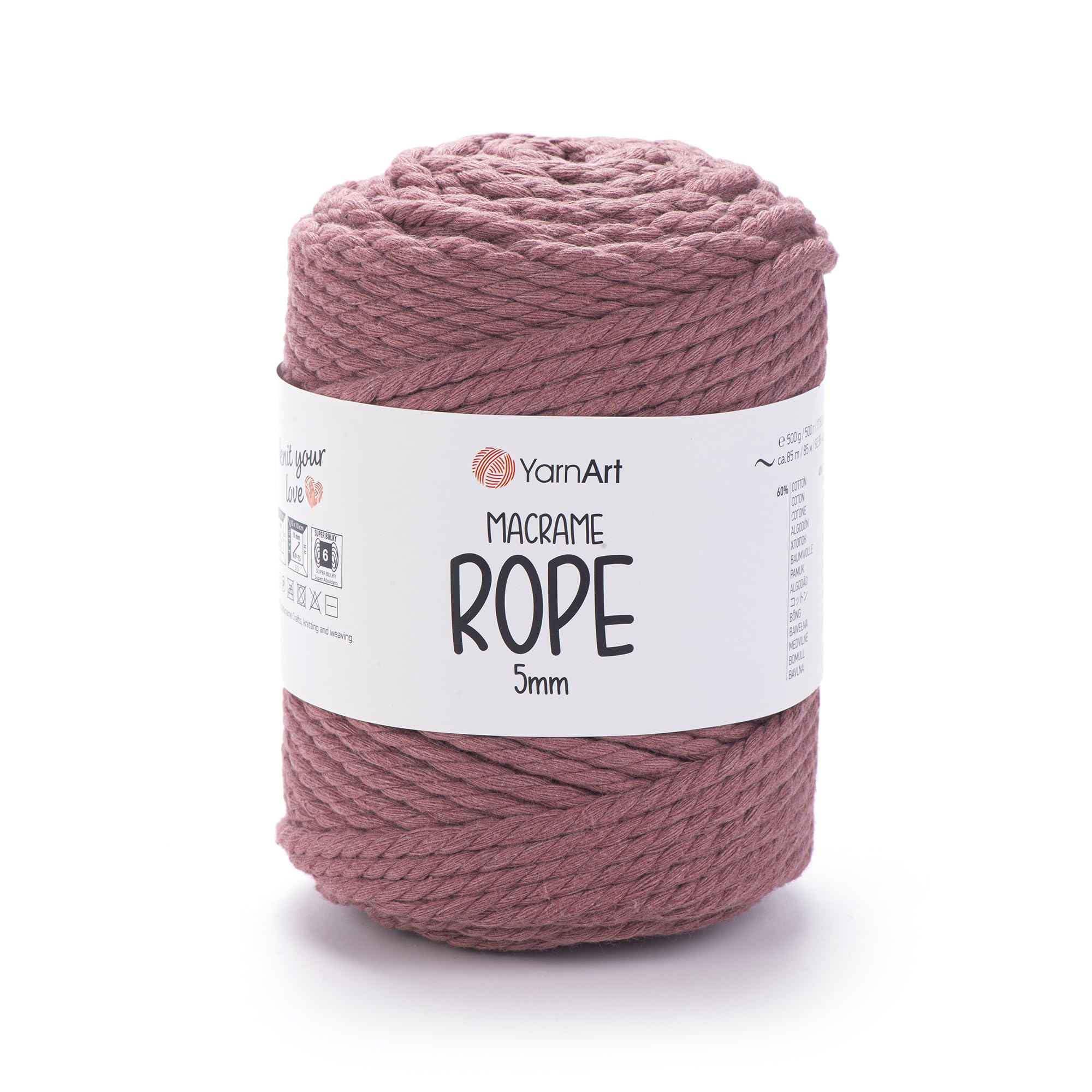 YarnArt El Örgü İpi MACRAME ROPE 5 MM, 792, 2x500 gr