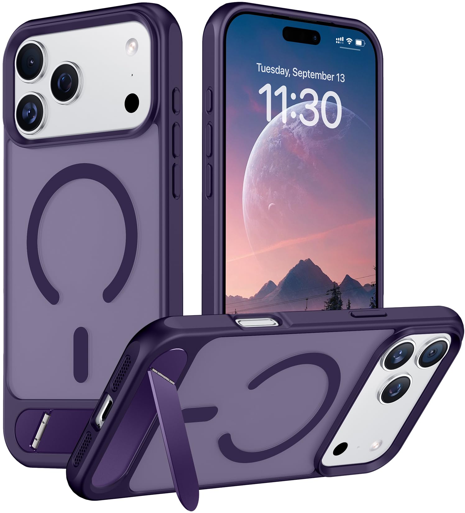 Temdan Magnetic for iPhone 18 Pro Max Case/iPhone 17 Pro Max Case Stand
