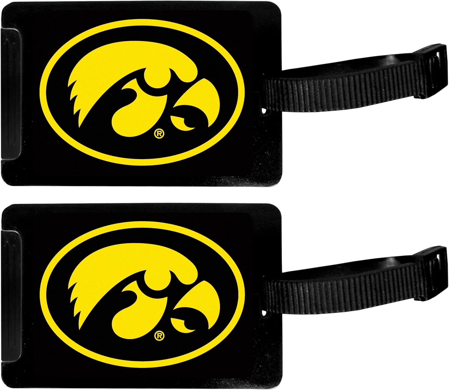 Siskiyou NCAA Iowa Hawkeyes Luggage Tag, 2 pk, Black