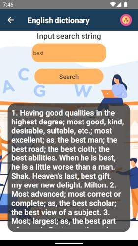 English dictionary JM