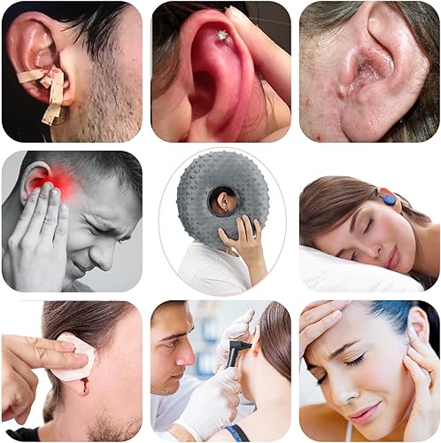 Vista 83 de Almohadas de perforación de oreja para dormir de lado con orificio para la oreja, almohadas de perforación CNH, soporte para aliviar el dolor