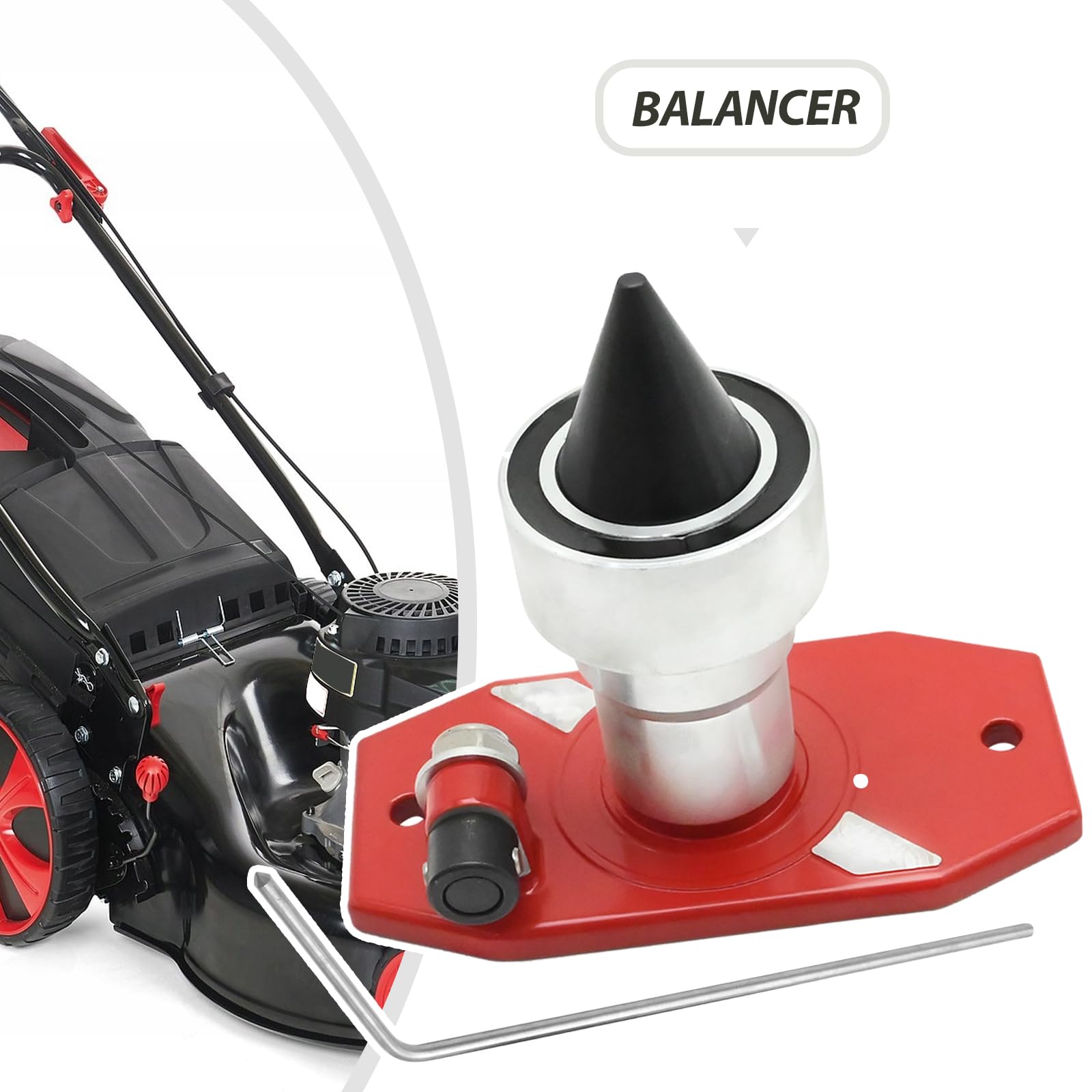 Hoypeyfiy 750-087 - Equilibratore magnetico per lame tosaerba, ricambio per la maggior parte delle lame di tosaerba, sostituisce 42-047