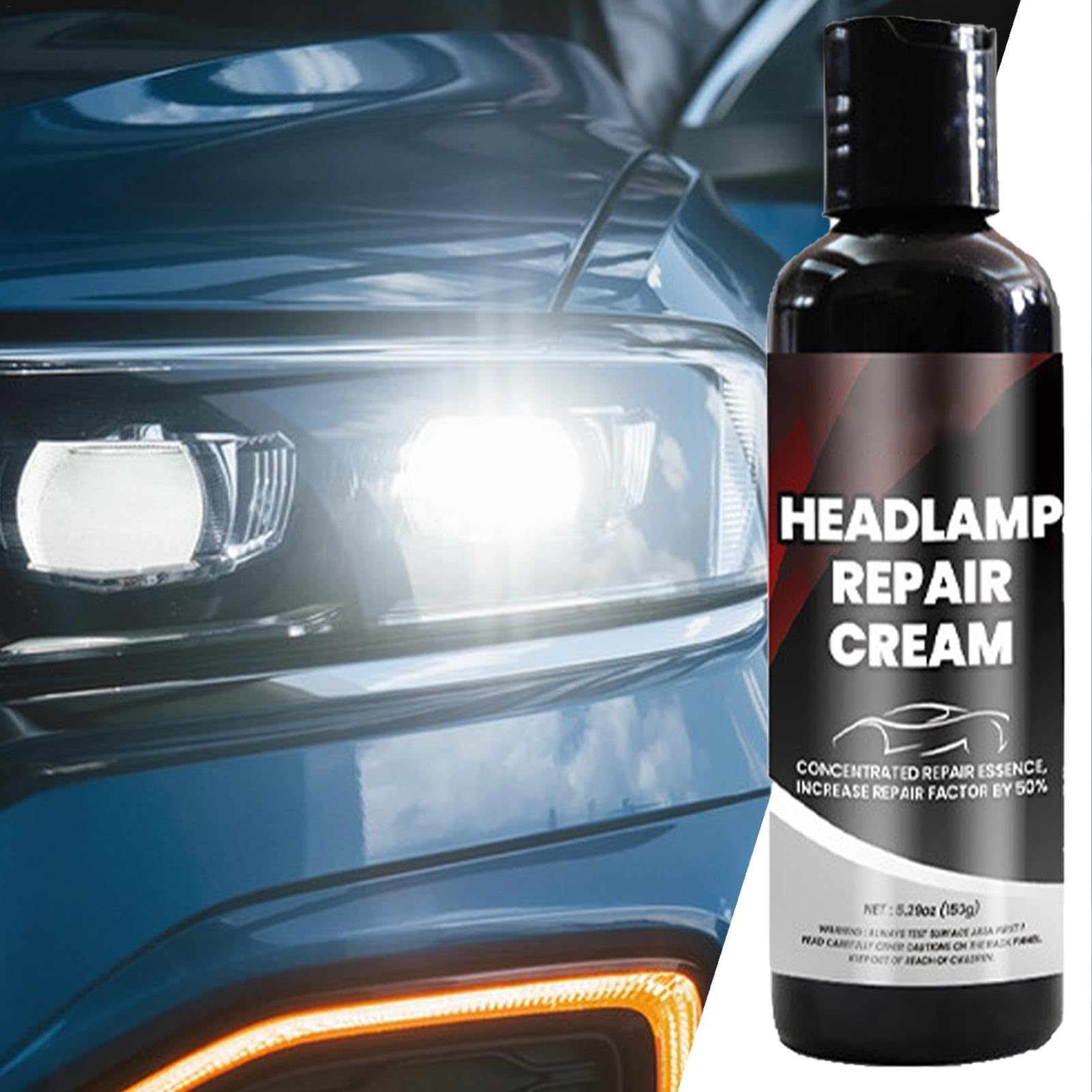Headlight Repair Cream - 150g Headlight Polisher | Car Headlight