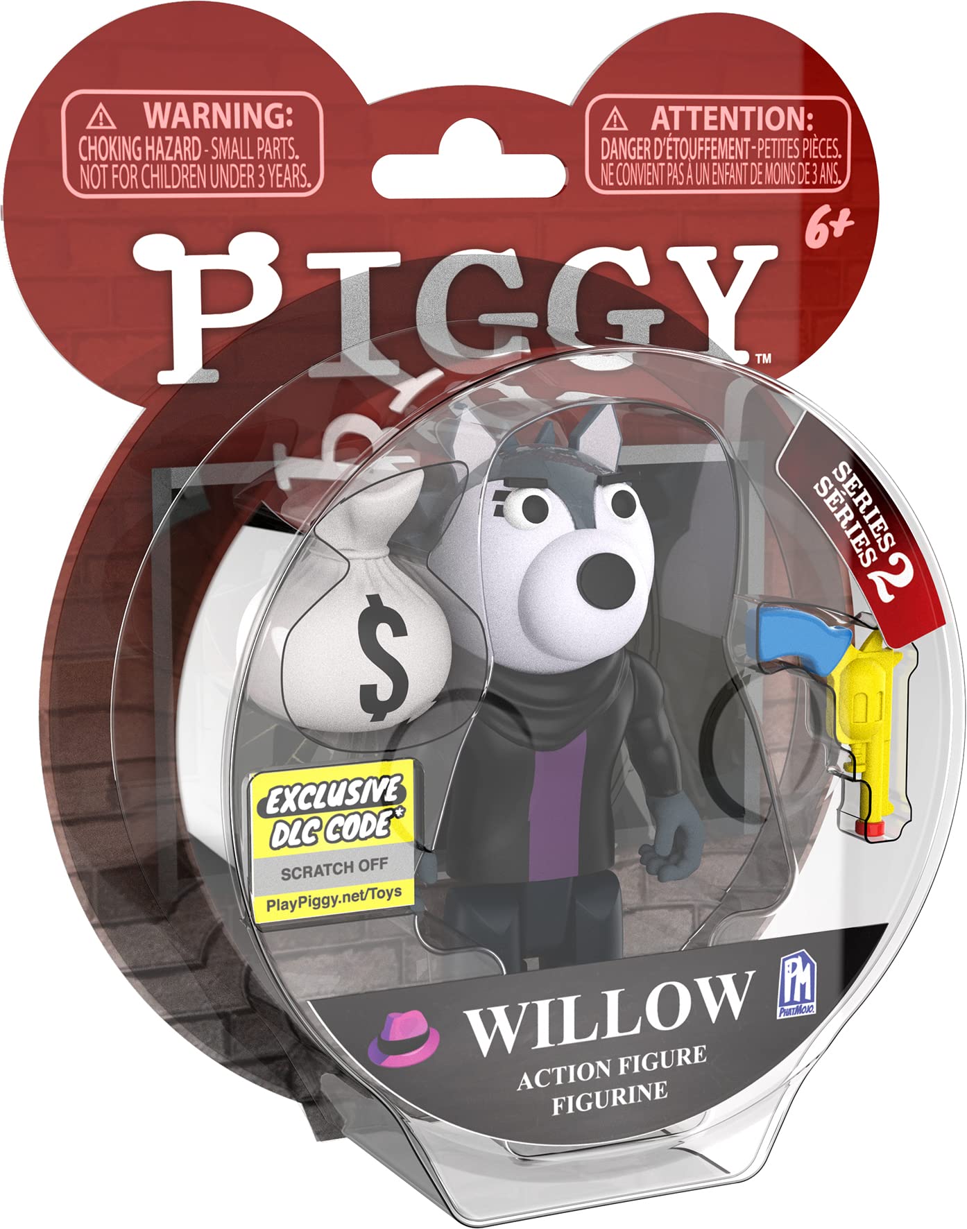 Lansay Piggy Figura Articulada Frostiggy De 10 Cm | Personaje De Videojuego Con Accesorio Y Código | Colección +6 Años