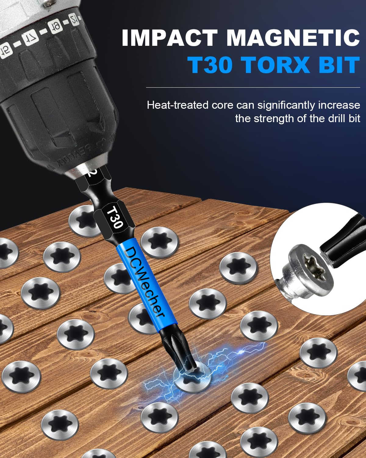 DCWecher T30 Torx Bit Set - 10 Pack -8