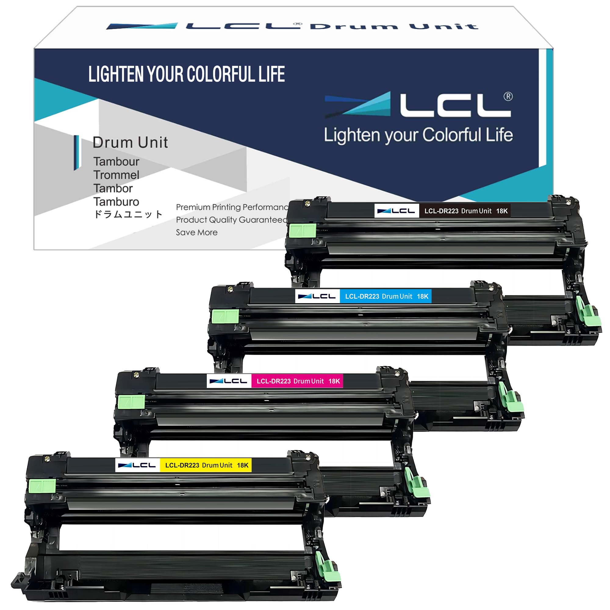 LCL Compatible DR223CL Drum Unit Replacement for Brother DR-223 DR223 DR-223CL Compatible with HL-L3210CW HL-L3230CDW HL-L3290CDW HL-L3270CDW Printer