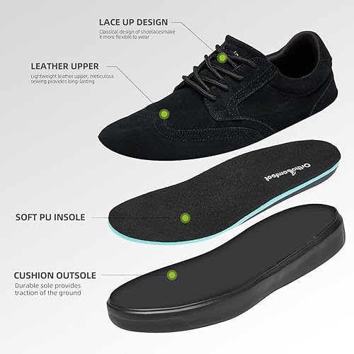 Miniatura 3 de OrthoComfoot Tenis de moda para hombre con soporte de arco zapatos ergonómicos para fascitis plantar zapatos ortopédicos casuales para tendinitis de