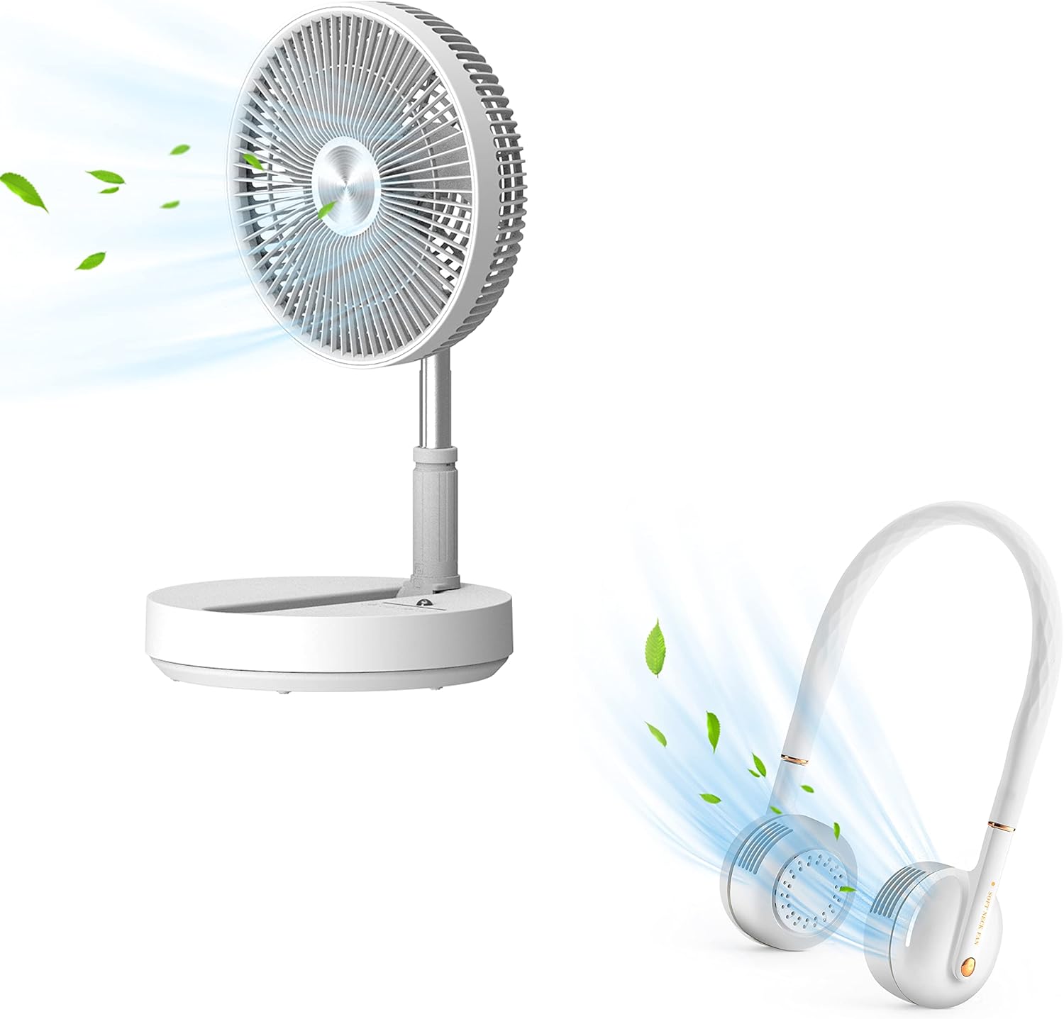 Foldable Portable fan, 7200mAh Battery Operated Table Fan