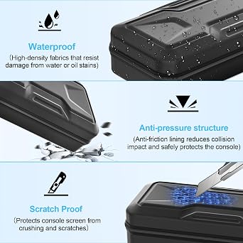 Fegliea Switch Carrying Case for Nintendo Switch 2, Travel Carrying Case with Large Capacity Portable for Joycon, 10 Games Slot,Black