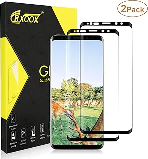 CRXOOX Protector de Pantalla para Samsung Galaxy S9, [2 Unidades] Cristal Vidrio Templado, 3-Unidades, 9H Dureza, Alta Definicion 0.33mm, 2.5D Round Edge