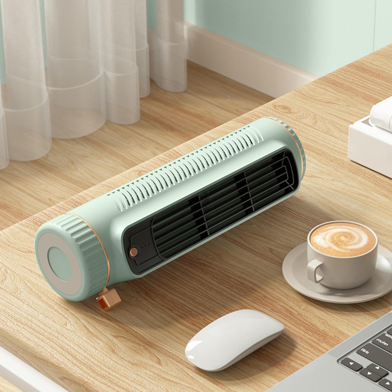 Outfany Lot de 2 ventilateurs de refroidissement Libiyis pour chambre à | coucher, bureau, cuisine, salle de bain
