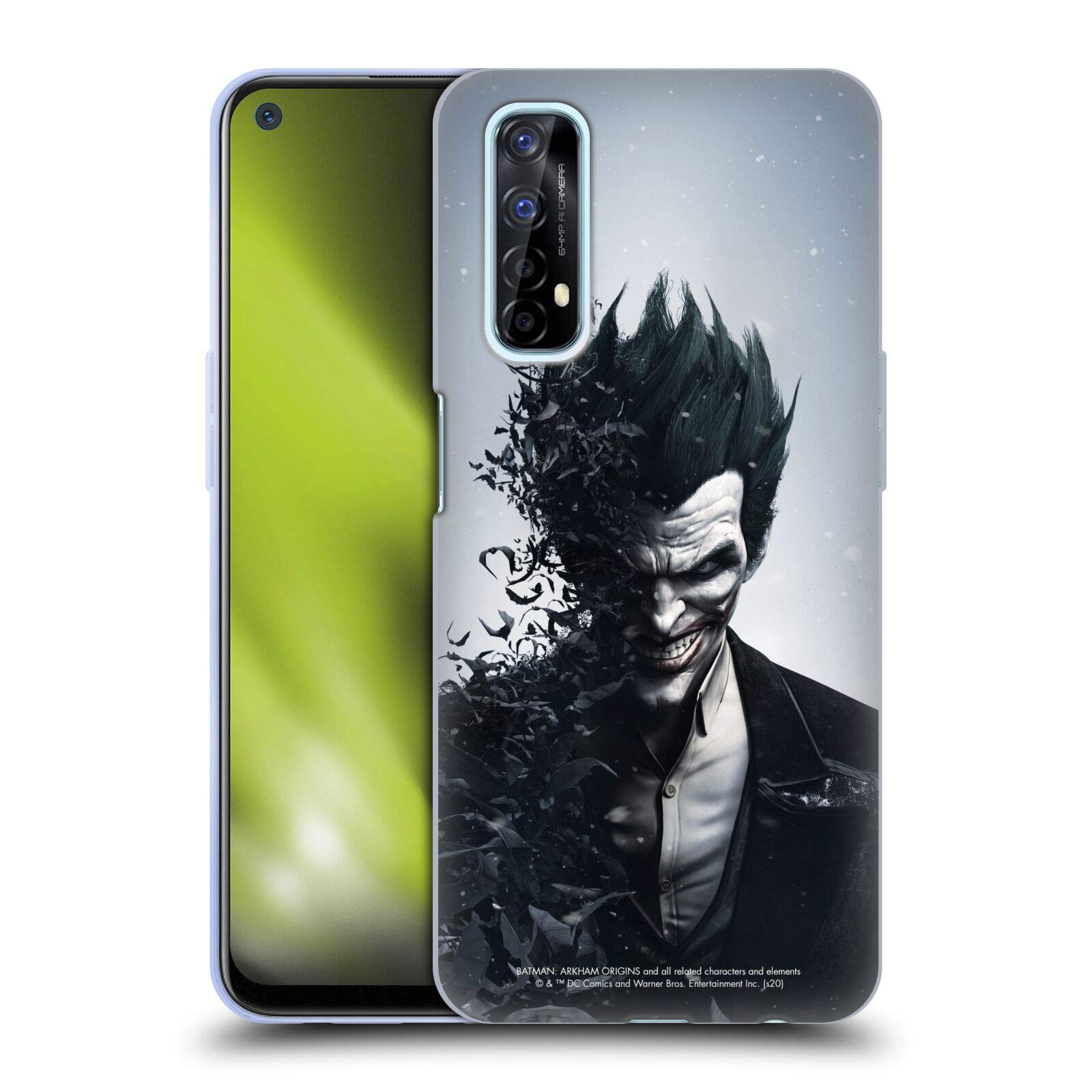 Head Case Designs Officially Licensed Batman Arkham Origins Joker Key Art Soft Gel Case Compatible With Realme 7 / Narzo 20 Pro