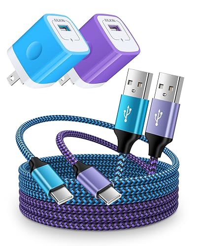 Cargador Android para Samsung Galaxy S24 S23 S22 Ultra S21+ A14 5G iPhone 15 Pro Max 15Pro 15 Plus, Google Pixel 8 7 Pro 6 6a 5 USB C Bloque de