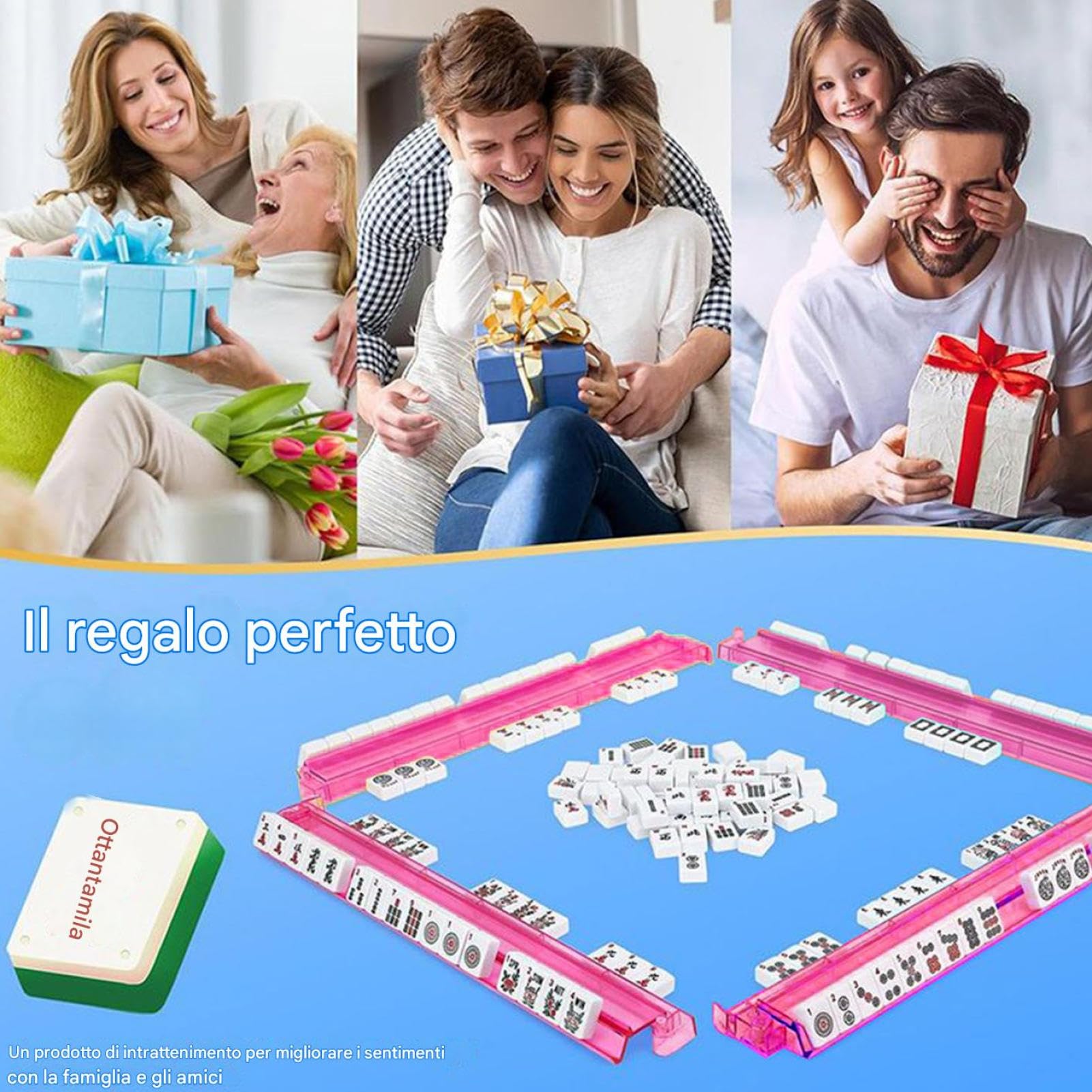 Mahjong Stojaki i pompony, 4-częściowy akrylowy uchwyt na płytki, akcesoria do gier planszowych dla miłośników Mahjonga, przezroczysty organizator wsparcie dla rodzin kobiet młodzieży barów gier