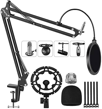 Amazon | Blue Yeti用マイクスタンド ショックマウント付き