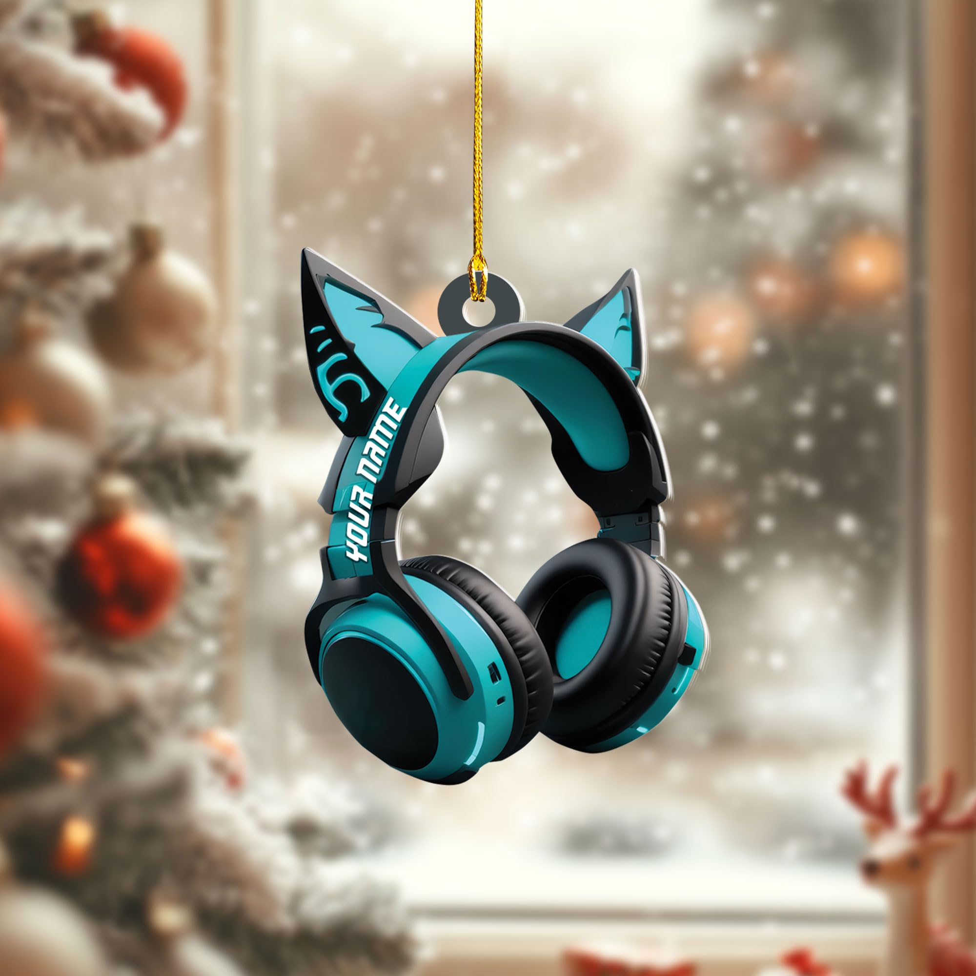 G1 Custom Christmas Ornament - Computer Game, Controller & Headphone Decoration - 2D Flat Acrylic, Player Gifts