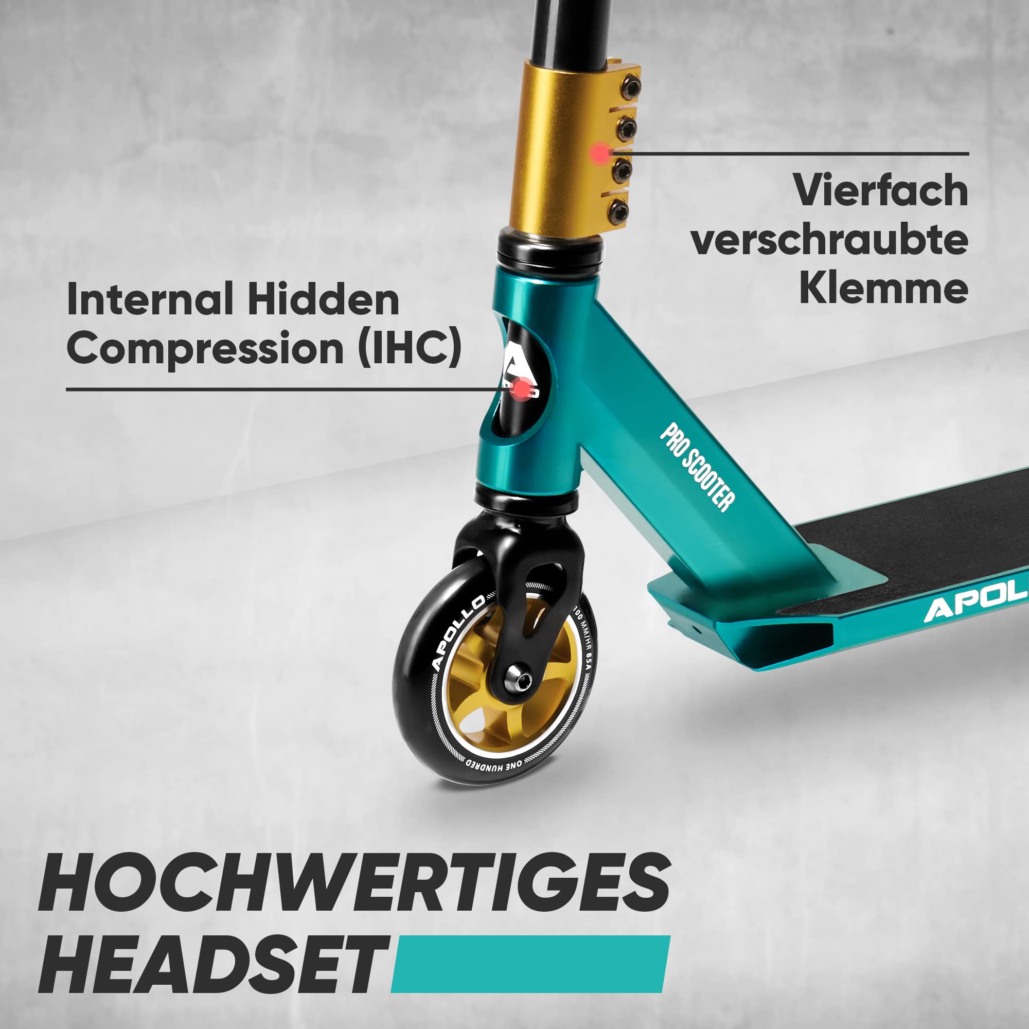 Apollo Stuntscooter Stunt Scooter - Star Pro - Trck Scooter für Knder