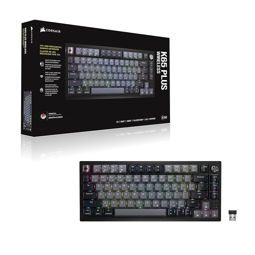 Amazon.co.jp: CORSAIR K65 PLUS ワイヤレスゲーミング