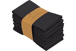 Ruvanti Black Dinner Napkins: Elevate Your Dining Experience