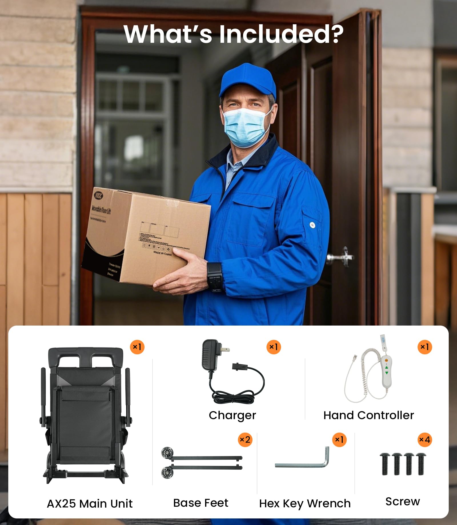 VOCIC Electric Chair Lift from Floor — Amazon image 7