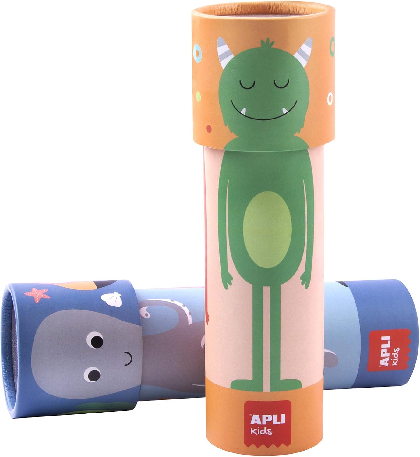 Kaléidoscope Magique Apli Kids – Monstres Rigolos – Tube 169 X 55 Mm – échange Les Parties Du Corps – Jouet Optique éducatif Dès 3 Ans – Matériau Souple