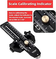 Vista 5 de Plantilla de corte delgada para sierra de mesa de Goingmake, guía de plantilla para hacer cortes repetitivos de tiras estrechas y delgadas