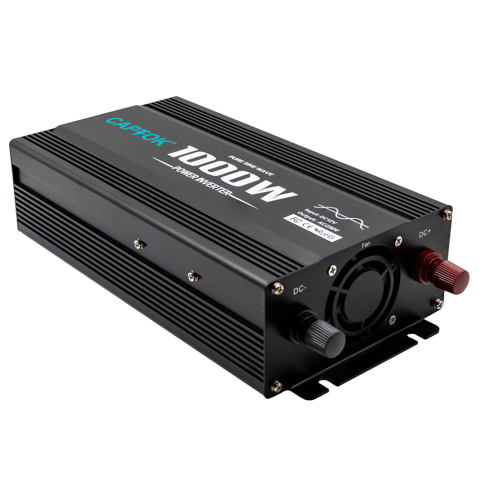 Reiner Sinus-Wechselrichter 1000W 12V DC 220V AC LED-Bildschirm 2AC USB