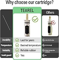 Vista 5 de Cartucho de repuesto 1222 con kit de adaptador de mango 116653 para Moen, compatible con un grifo Hanlde Posi Temp