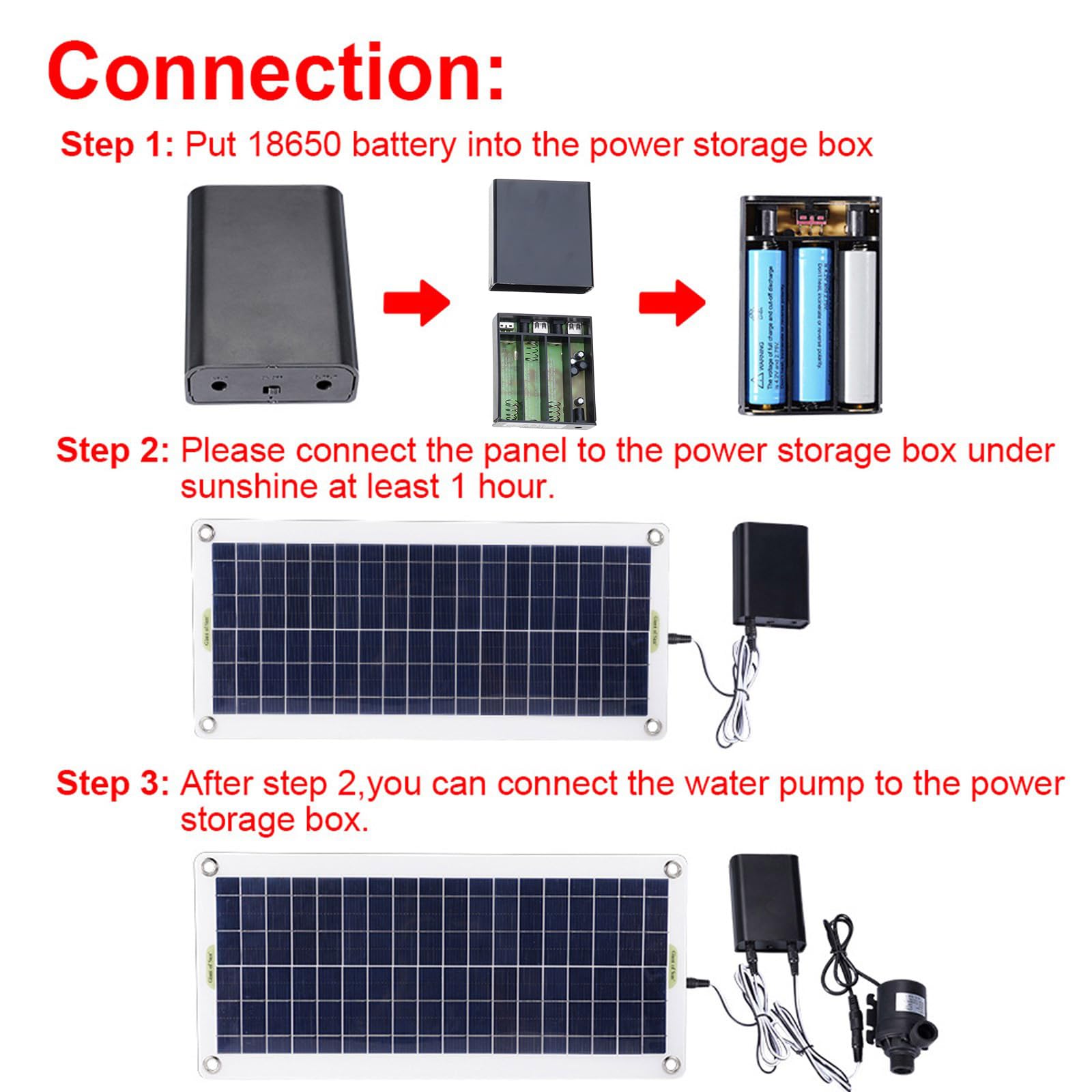 Pratica testa della pompa dell'acqua solare 100 W pannello solare basso design accessorio per laghetti di pesce cascate idroponica Power Pond