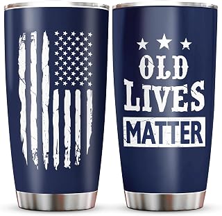 Gag Gift for Men, Unique Dad Grandpa Birthday Gifts Tumbler (20 oz)